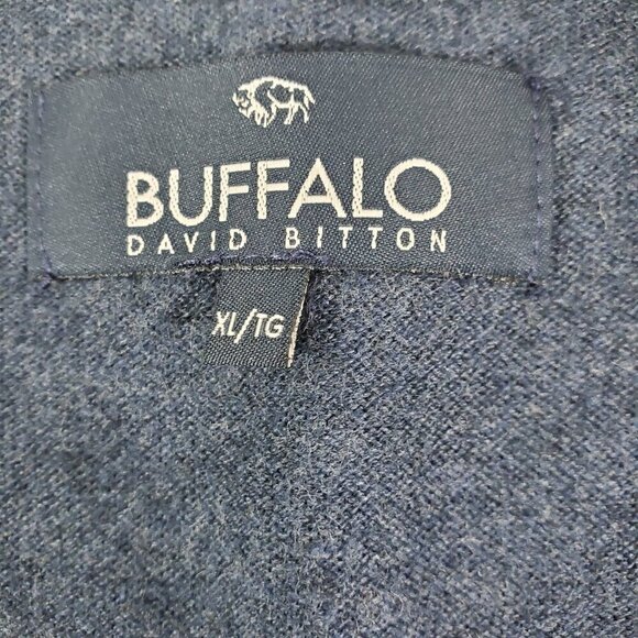 Buffalo David Bitton Men's V-Neck Dark Blue Pullover Sweater - Size XL - Picture 11 of 11